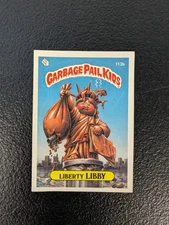 GPK Garbage Pail Kids Topps 1986 Trading Card Liberty Libby 113b