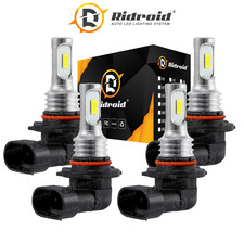 9006 9005 LED Headlight KIT Combo Bulbs High Low Beam Super Bright White 10000K