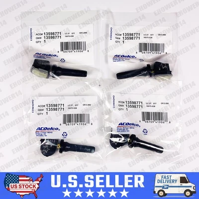 4Pcs GENUINE TPMS TIRE PRESSURE SENSOR OEM 13598771 For BUICK CADILLAC CHEVROLET - Image 1 of 4