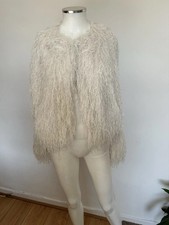 GIACCA ZARA DONNA NUOVA CON ETICHETTA FW24 CON FRANGE METALLIZZATE BIANCA TAGLIA XS M 8551/965