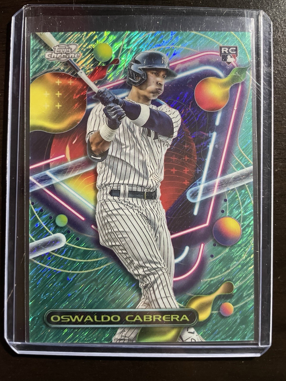 2023 Topps Chrome Cosmic Oswaldo Cabrera Aqua Equinox /199 Rookie Yankees RC SP