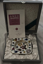 Collector Dish Lot – Boxed Ando Shippo Cloisonné & Royal Worcester Jubilee Plate