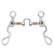 S Shank with Full Copper Bar Correction Port- HORSE BIT