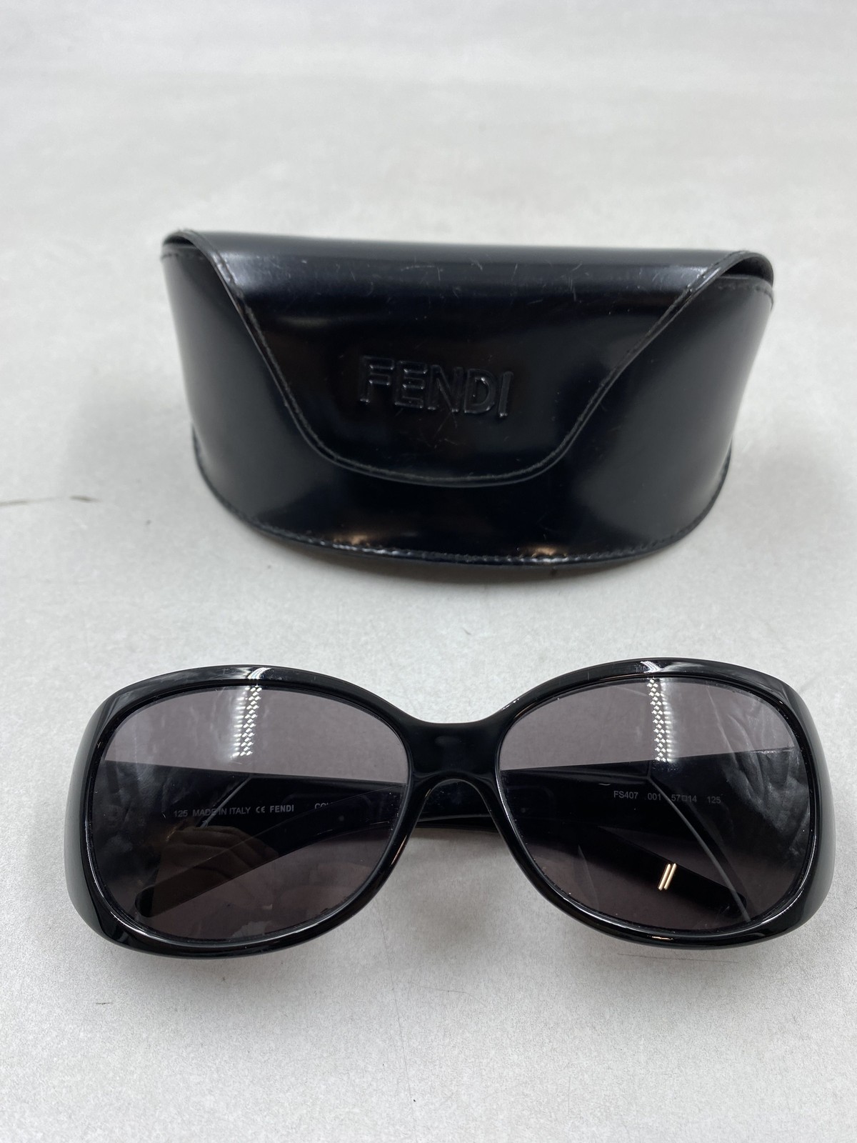 Fendi Black Rectangle Sunglasses - image 1