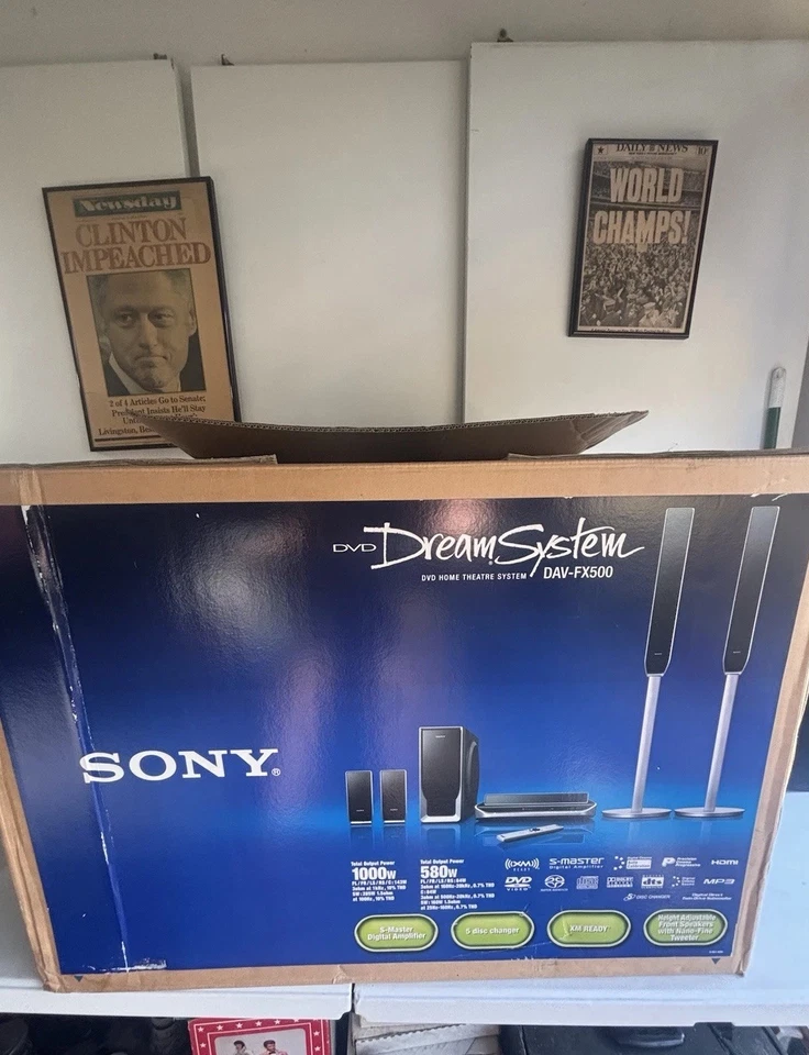 Sony DV-FX500 komplett mit Verstärker Sub Lautsprecher und Fernbedienung (nur einer bei eBay)