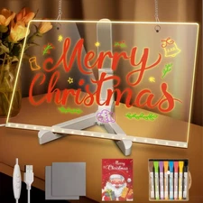 【Hot Selling Gift】Led Drawing Board with 7-Colors,Equipped with Stand,8 Colored 