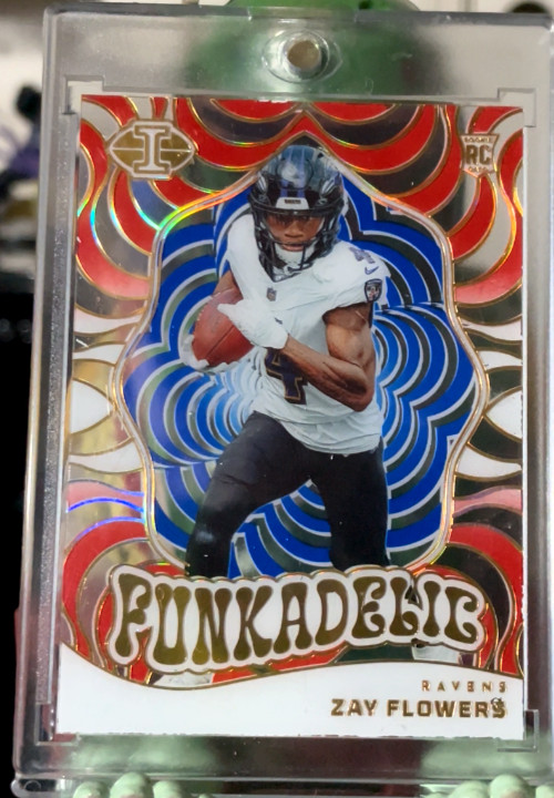 2023 Panini Illusions - Funkadelic Zay Flowers #20 Red & Blue /15 (RC)