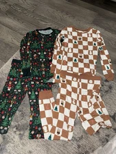 Little Sleepies Kids Christmas Collection Lot Of 2, Size 7/8