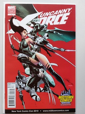 Uncanny X-Force (2010) #1 J. Scott Campbell DF Midtown Comics Exclusive Cover