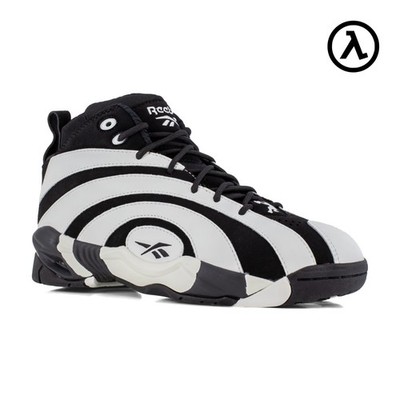 REEBOK SHAQNOSIS WORK MEN'S BLACK/WHITE HIGH TOP SNEAKER BOOTS RB9005 - ALL SIZE