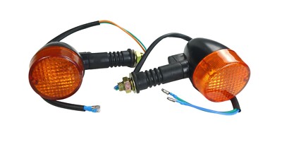 Blinkerset classic schwarz/orange Paar indicator set Honda Dax Monkey u.a winker
