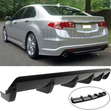 For Acura TSX 2004-2014 Rear Bumper Lip Diffuser Shark Fins Splitter Spoiler US