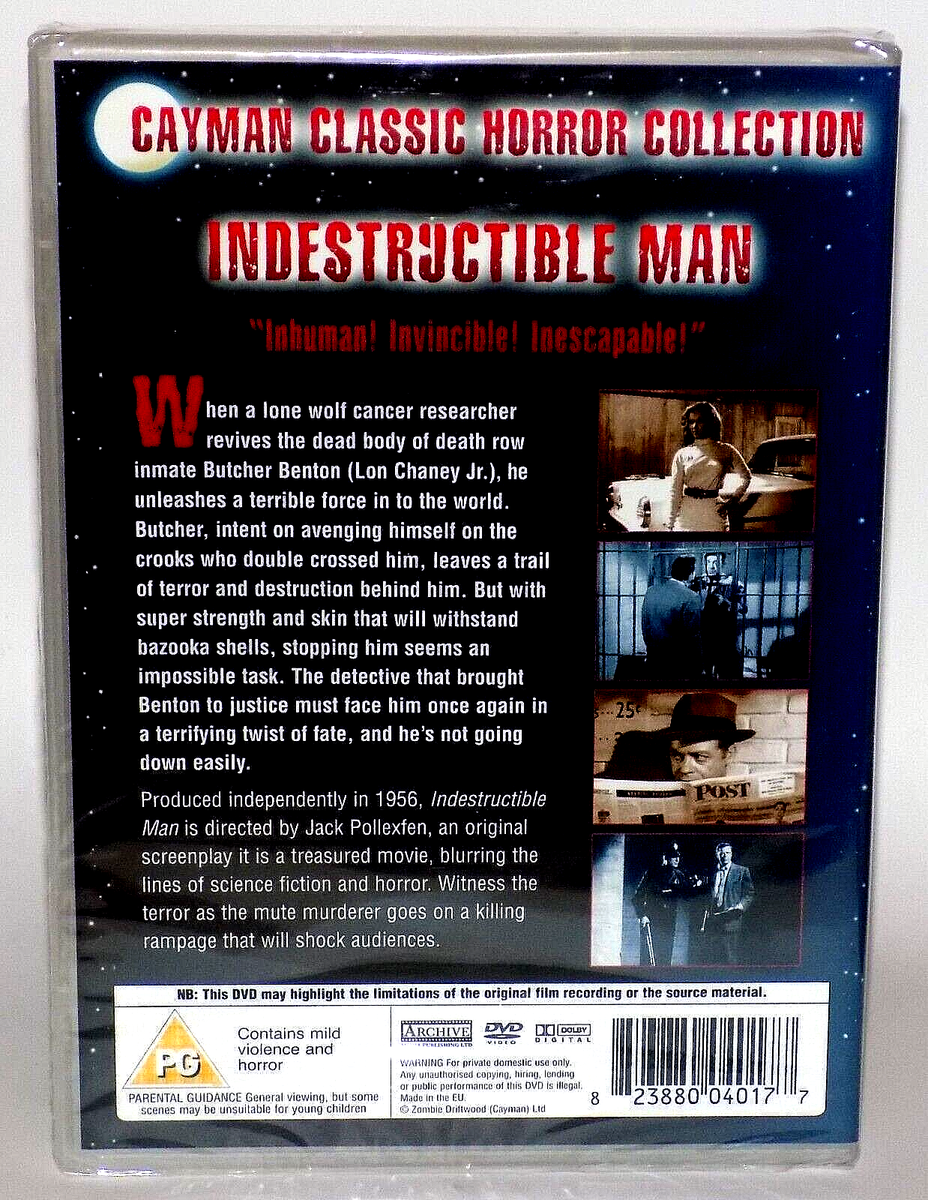 Indestructible Man 1956 RARE DELETED Classic Horror Sci Fi