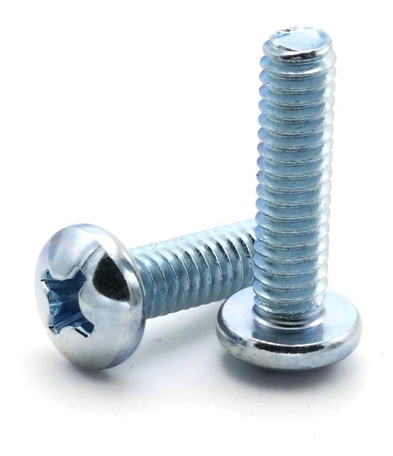  12 24 X 1 2 Zinc Plated Phillips Pan Head Machine Screws Select