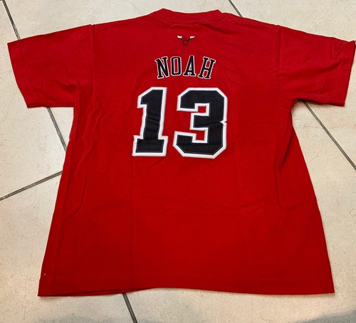 NBA CHICAGO BULLS BASKETBALL NOAH #13 RED T SHIRT ADIDAS YOUTH Large - Picture 7 of 10