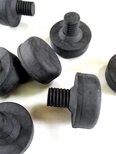 (1) BLACK THREADED RUBBER POOL BILLIARD CUE REPLACEMENT 3/8-16 THREADED BUMPER