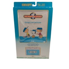 Snoopy Worlds Of Wonder Talking Snoopy Cassette and Book Snoopy's Baseball Game