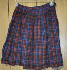 Handmade Plaid Skirt