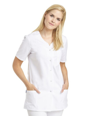 LEIBER Damen Hosenkasack 1/2 Arm weiss Kasack Schwesternkleidung
