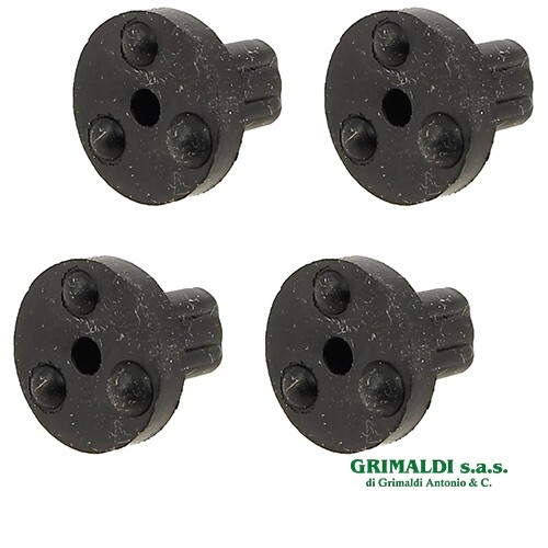 4 GOMMINI GRIGLIE E COPERCHIO PARACOLPI PER PIANO COTTURA WHIRLPOOL 481246368017 - Foto 1 di 2