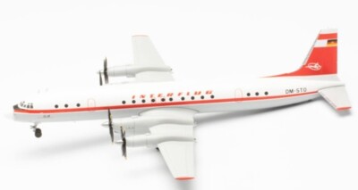 Flugzeug Herpa Wings 1/200 Interflug DDR Iljuschin IL-18. DM-STO. 572873