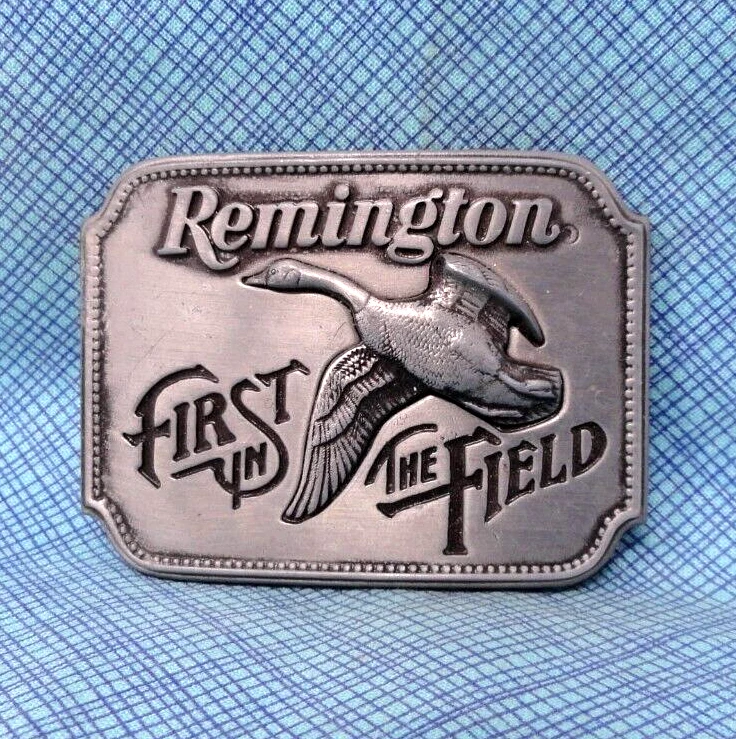 Remington Arms Co abito promozionale cintura fibbia Canada Goose Sid Bell vintage anni 80 W.NOX675