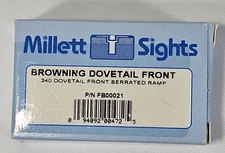 Millett - .340 Dovetail Front Serrated Ramp - FB00021