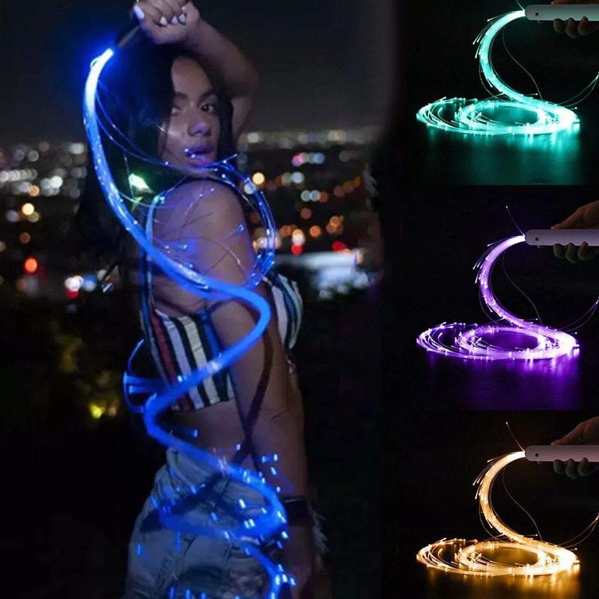 Battery powered sale fiber optic lights