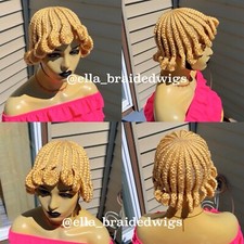 Ready To Ship Out Next Day Full Lace Conrow braided wigs for black women