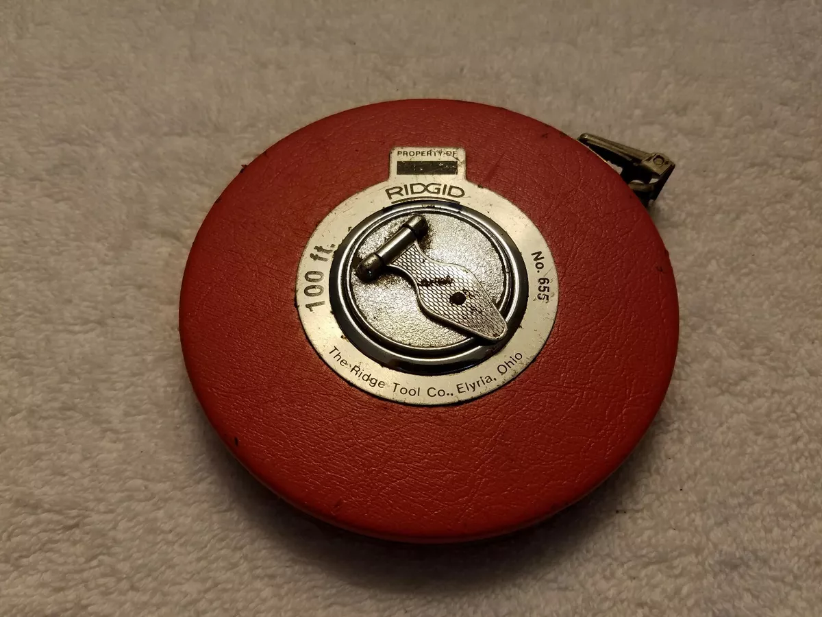 RIDGID 100 FT TAPE MEASURE NO. 655 MADE IN USA eBay