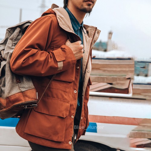 orange mountain parka