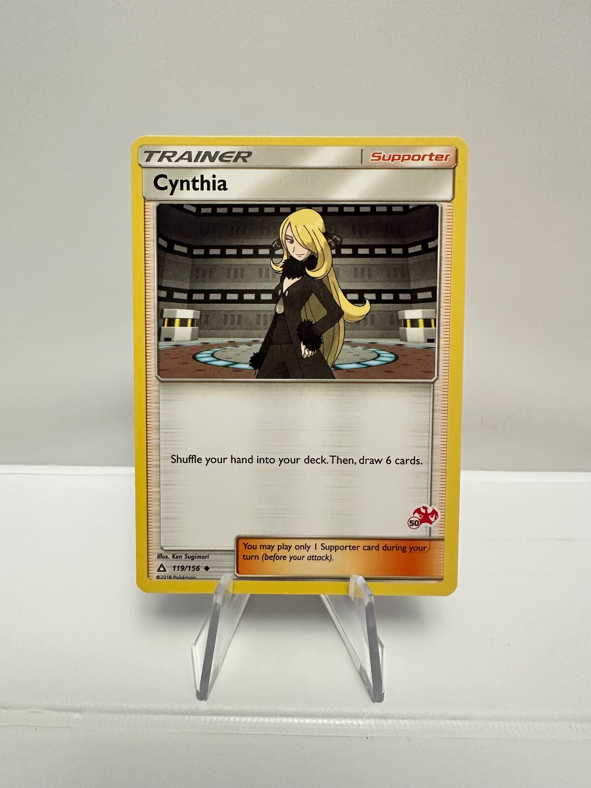 Cynthia 119/156 NM Battle Academy Charizard Stamped #50 Near Mint Pokemon Card