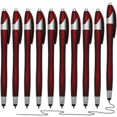 10x Touchpen Kugelschreiber Smartphone Handy Tablet Eingabestift Touch 2in1 Pen