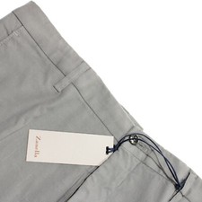 Zanella NWT Chinos / Casual Pants Size 34 US Noah In Solid Gray Cotton Blend