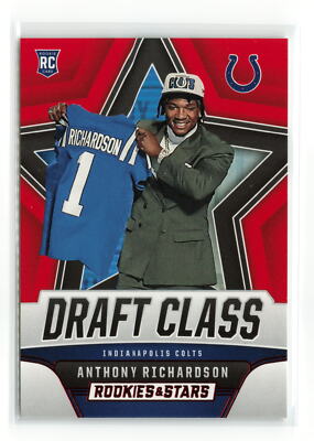 ANTHONY RICHARDSON #DC-1 RC 2023 PANINI ROOKIES STARS COLTS RED