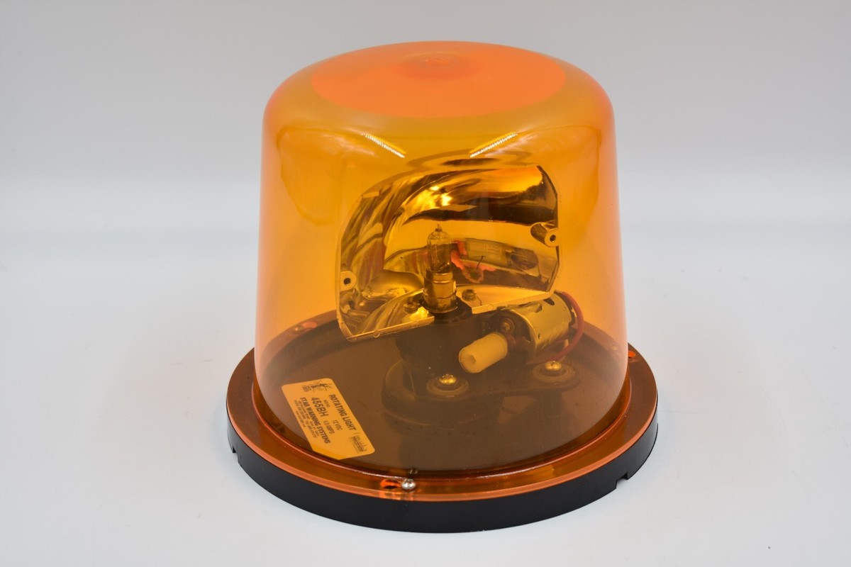 STAR ROTATING WARNING LIGHT AMBER 455BH 8