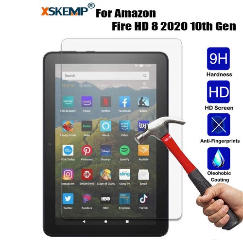 2Pc for Amazon Fire HD 8 Plus 10th 12th Gen Tempered Glass Screen Protector Flim - Picture 14 of 15