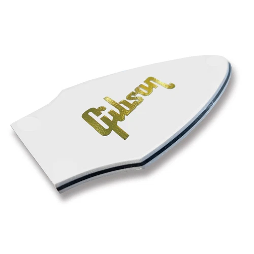 3 Ply White Truss Rod Cover for Gibson Flying V +Gold Decal No Screw Holes