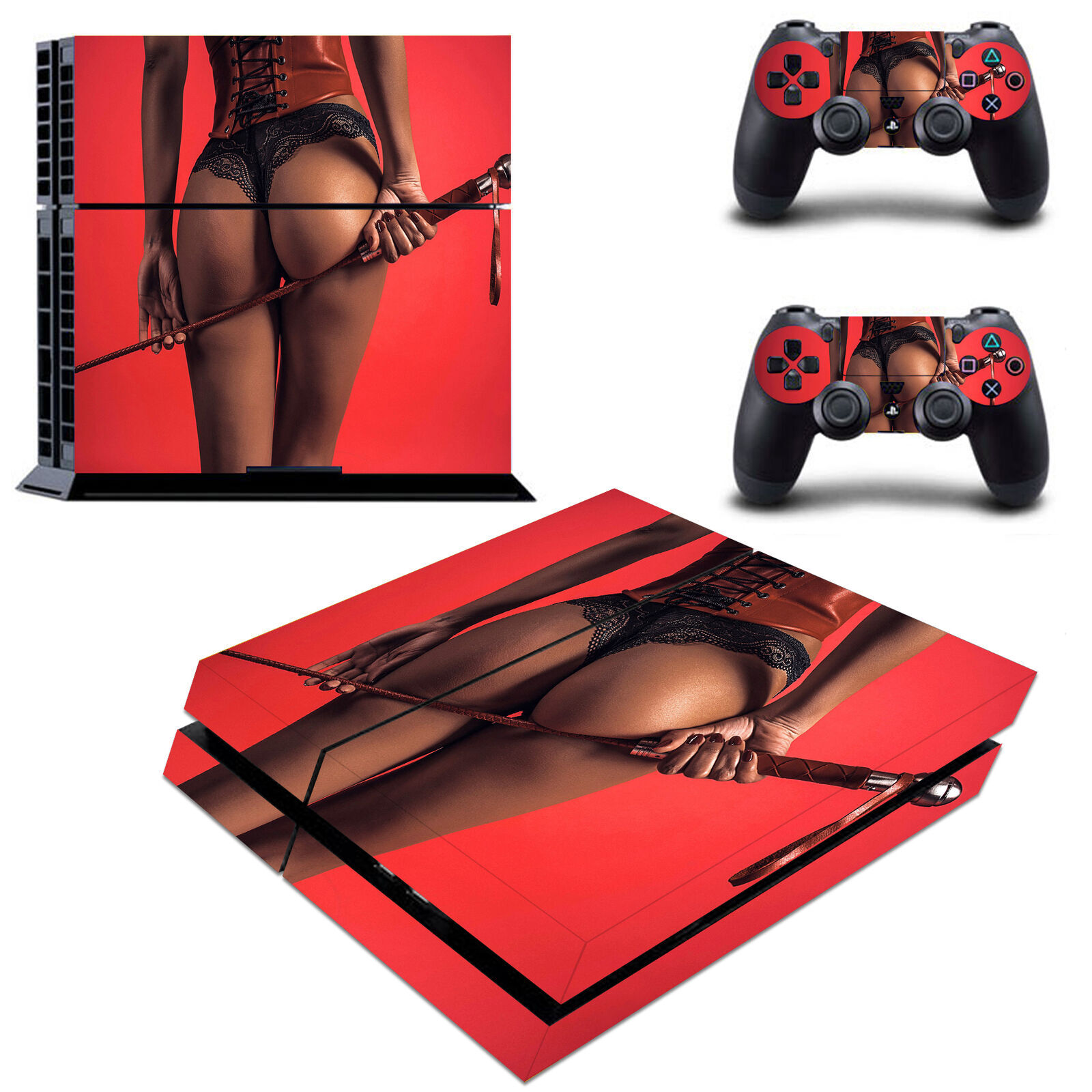 PS4 Slim Pro SM Sexy Lady Girl Hot Skins Decal Stickers for Consoles Controllers