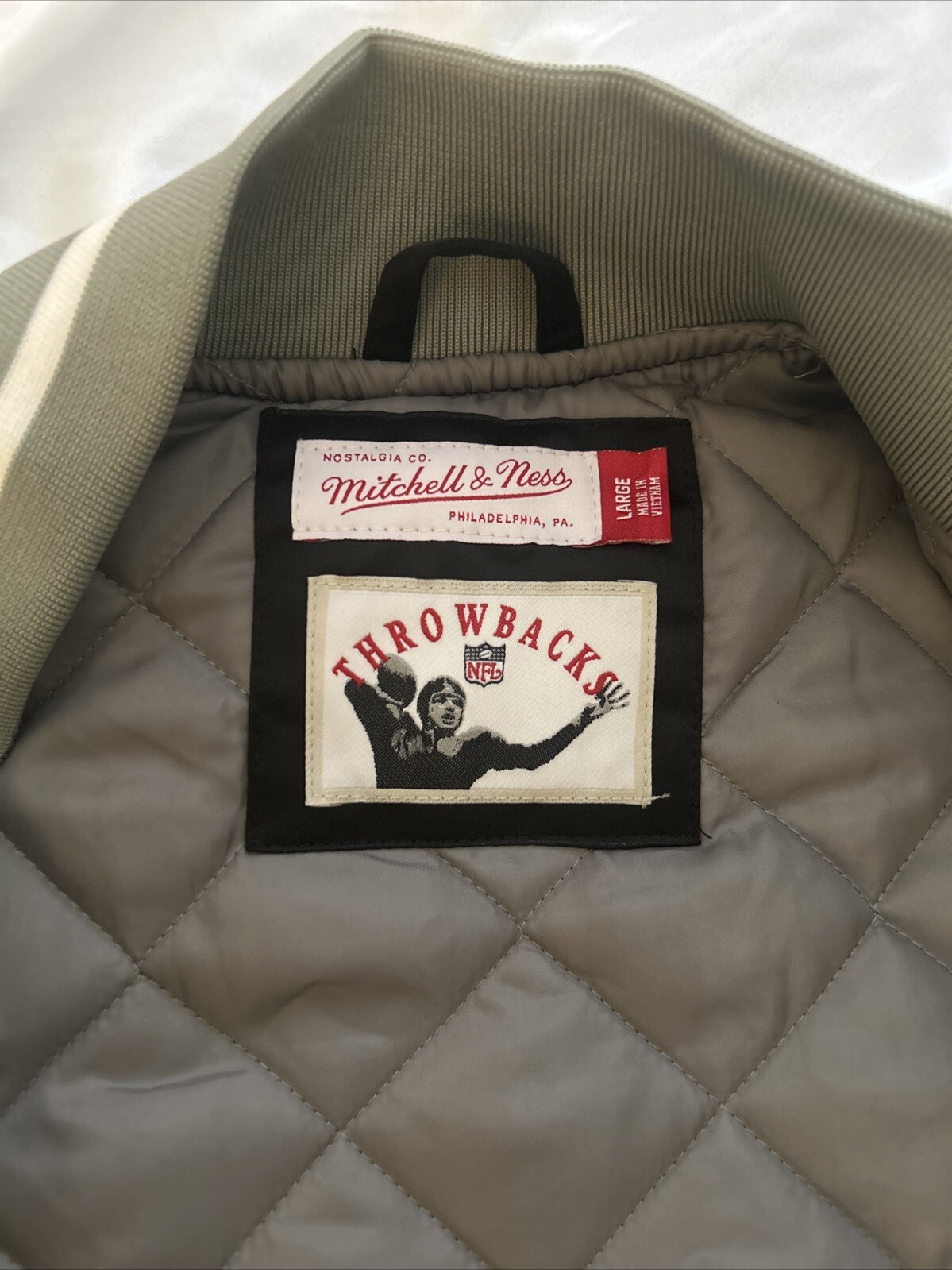 Oakland Raiders Jacket Throwback Mitchell & Ness - image 3