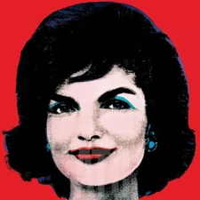 36W"x36H" JACKIE, 1964 by ANDY WARHOL, BOUVIER KENNEDY ONASSIS CHOICES of CANVAS
