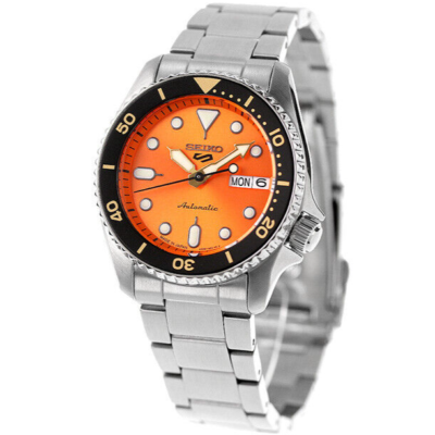 SEIKO 5 Sports SBSA231 SKX Sports Style Automatic Watch Orange