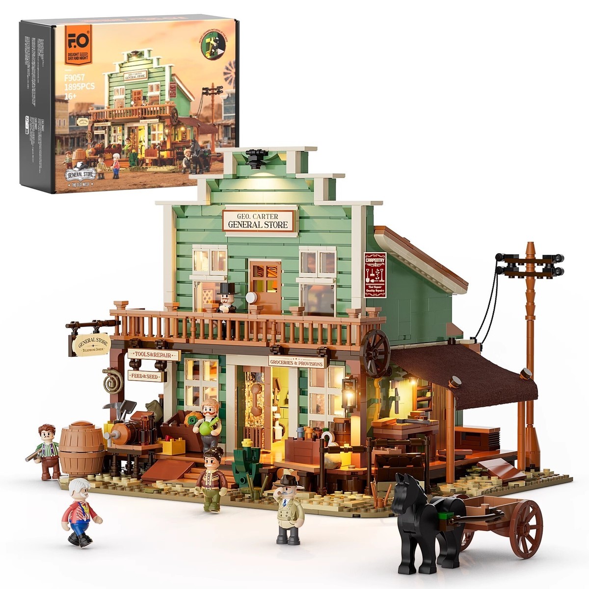 小物 WILDSWANS GENERAL Funwhole western series western general store with LED light