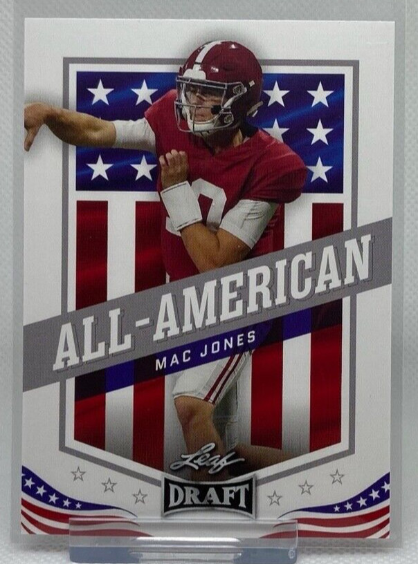Mac Jones Rookie 2021 Leaf Draft All American #46 Patriots