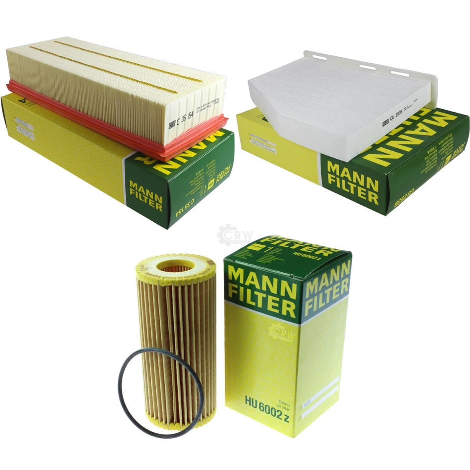 MANN-FILTER Inspektionspaket für Audi Q3 2.0 TFSI quattro Seat Alhambra Beetle