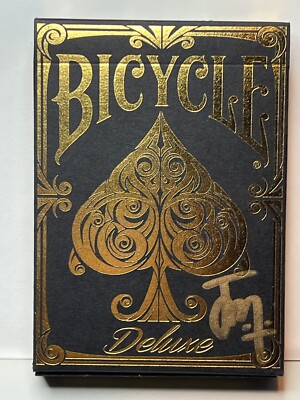 Deluxe (Champagne Edition) (Gilded) [Bicycle] - Playing Cards - #'d & SIGNED