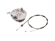 Bremsschild vorn mit Bremszug schwarz, Umbaus...