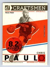 Chris Paul 2019-20 Panini Donruss Press Proof Craftsmen #2 OKC Thunder