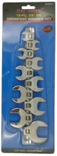 Cal Hawk 10 piece 3/8" drive crowfoot SAE wrench set carbon steel non-metric