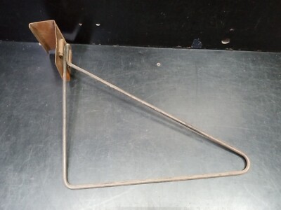 Vintage 1940s Over the Door Metal Clothes Hanger Bar Max 1  3/8'' width door